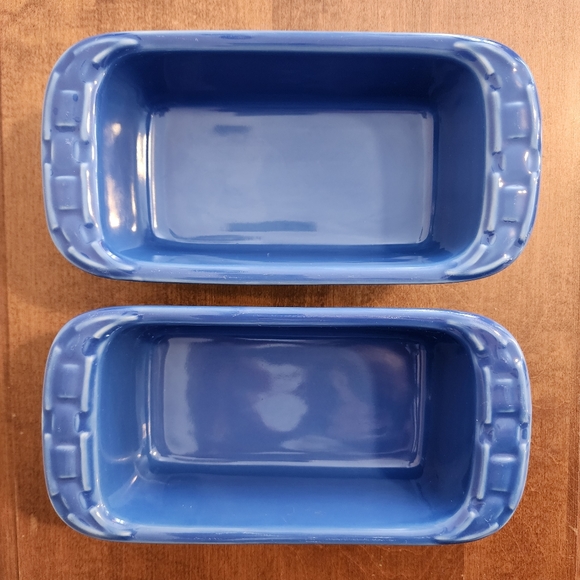 One (1) Longaberger Woven Traditions small loaf dish, cornflower - Picture 2 of 5